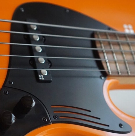 Sandberg California II TT5 & TM5 Grand Dark Pickguard, Schwarz, 35" Scale